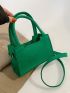 Mini Square Bag Minimalist Green