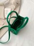 Mini Square Bag Minimalist Green