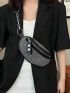 Small Waist Bag Studded Decor