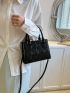 Quilted Square Bag Small Black