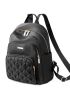 Medium Fashion Backpack Metal Decor