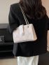 Small Square Bag Colorblock Chain Strap