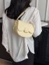 Mini Saddle Bag Yellow Minimalist Flap For Daily