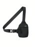 Mini Sling Bag Black Minimalist Release Buckle For Sport