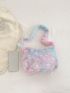 Tie Dye Hobo Bag Star Decor Fluffy