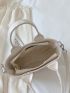 Ladies Fashion Simple Pure Color PU Tote Bag For Commuting