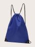 Medium Drawstring Backpack Two Tone Waterproof