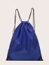 Medium Drawstring Backpack Two Tone Waterproof