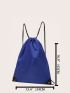 Medium Drawstring Backpack Two Tone Waterproof