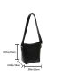 PU Bucket Bag Magnet Black Mini