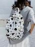 Cow Pattern Classic Backpack Preppy For School