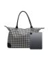 Houndstooth Pattern Travel Bag Double Handle Sporty