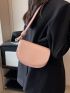 Small Saddle Bag Brown Minimalist Flap For Daily