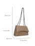 Small Square Bag Quilted Flap Chain Strap For Daily