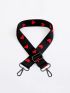 Heart Adjustable Bag Straps Nylon Colored Belt Bag Strap Hanger Handbag Accessories For Women