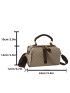 Small Boston Bag All Over Print Top Handle PU For Office