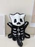 Cartoon Skeleton Design Novelty Bag Cute Fuzzy For Daily Life