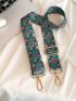 Adjustable Bag Strap Nylon Flamingo & Tropical Pattern