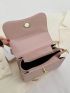 Mini Flap Square Bag Metal Decor