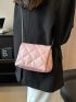 Small Square Bag Quilted Chain Strap