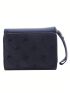 Women's Wallet Foldable Card Bag Multi-Card Wallet Short Fashion Embroidery Heart Coin Purse