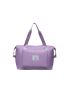 Letter Pattern Duffel Bag Double Handle Gym Bag For Sport & Travel