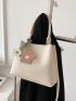 Minimalist Bucket Bag Mini Flower Bag Charm Decor