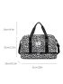 Leopard Pattern Travel Bag Double Handle Waterproof