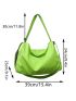 Minimalist Hobo Bag Waterproof Zipper Wet Dry Separation For Travel