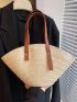 Minimalist Straw Bag Large Capacity Vacation