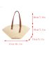 Minimalist Straw Bag Large Capacity Vacation