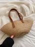 Minimalist Straw Bag Large Capacity Vacation