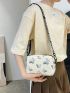 Women Pure Color Butterfly Crossbody Bag Casual All-match Ladies Mini Crossbody Bag