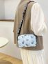 Women Pure Color Butterfly Crossbody Bag Casual All-match Ladies Mini Crossbody Bag