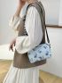 Women Pure Color Butterfly Crossbody Bag Casual All-match Ladies Mini Crossbody Bag