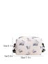 Women Pure Color Butterfly Crossbody Bag Casual All-match Ladies Mini Crossbody Bag