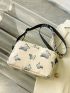 Women Pure Color Butterfly Crossbody Bag Casual All-match Ladies Mini Crossbody Bag