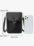 Minimalist Novelty Bag Mini Flap Black