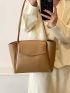 Minimalist Shoulder Tote Bag Double Handle Elegant