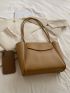 Minimalist Shoulder Tote Bag Double Handle Elegant