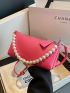 Faux Pearl Decor Novelty Bag Fashion Pink