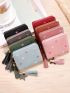 Women Small Wallet Ladies Mini Tassel Wallet Cute Girl Short Zipper Lovely Pu Coin Purse Female Hand Wallet Purse