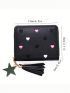 Women Small Wallet Ladies Mini Tassel Wallet Cute Girl Short Zipper Lovely Pu Coin Purse Female Hand Wallet Purse