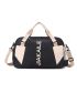 Colorblock Travel Bag Letter Graphic Sporty