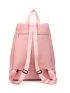 Letter Graphic Classic Backpack Pink