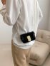 Mini Flap Square Bag Turn Lock Black