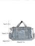 Minimalist Square Bag Small Portable Denim