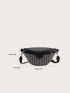 Studded Decor Fanny Pack Medium Zipper