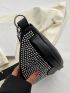 Studded Decor Fanny Pack Medium Zipper