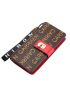 Letter Graphic Long Wallet Metal Decor